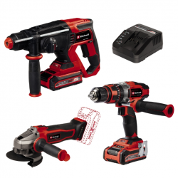 Набір Einhell TE-TK 18/3 Li — Шуруповерт + Перфоратор + Шліфмашина